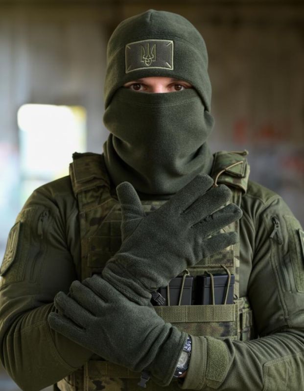 Тактичний флісовий комплект 3 в 1 олива ВТ6387