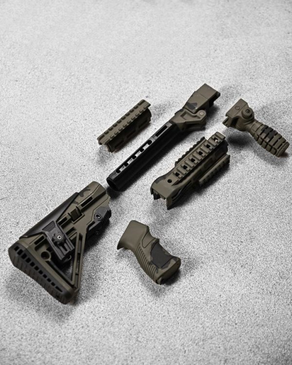 набор приклад телескопический Fab Defense GLR-16 HAKI