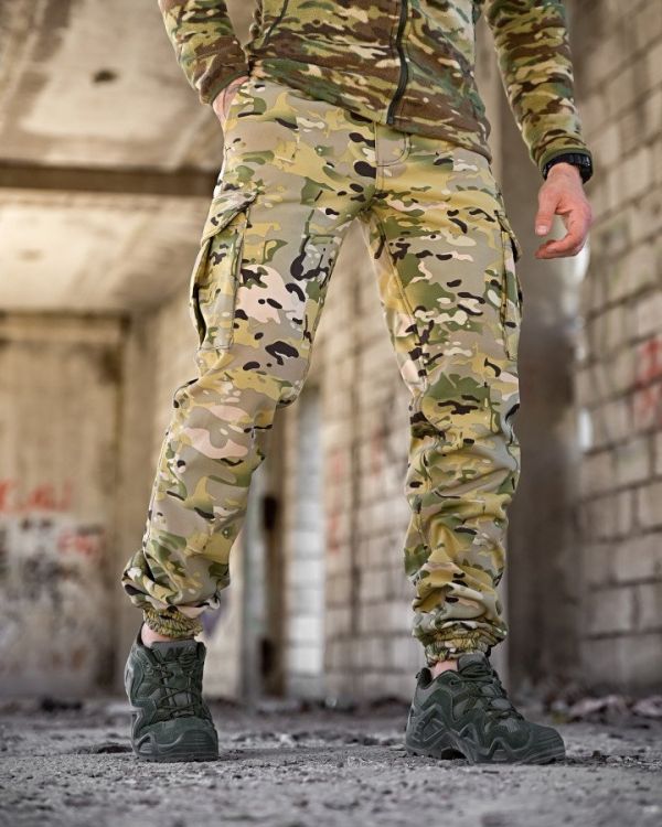 Зимние штаны soft shell BANDIT мультикам ТР6411