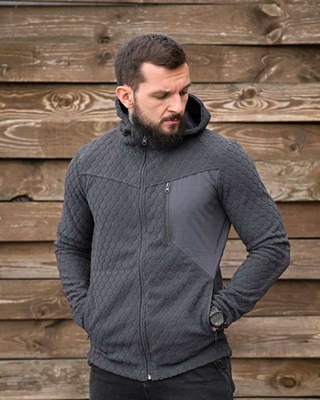 Тактическая флисовка KM URBAN grey ПП8056