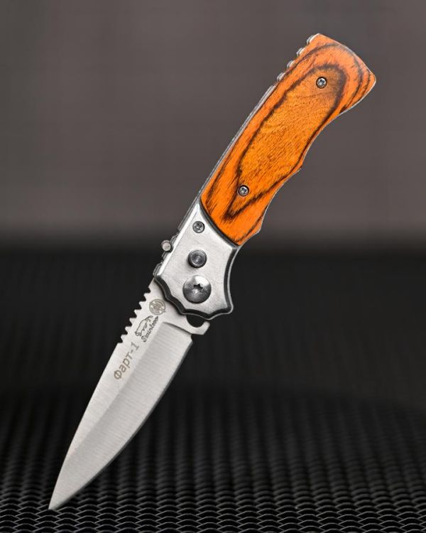 Нож выкидной wood ВТ6954