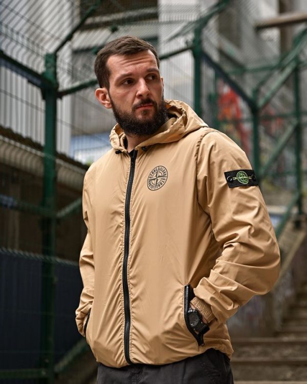 Ветровка карман  Stone Island coyot 4 ПП8084