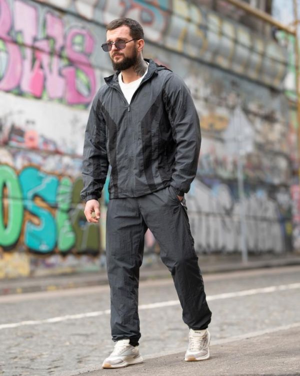 Спортивный костюм RETRO  Nk darck grey ТР6945