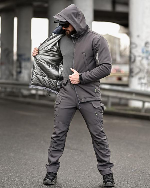 Зимовий тактичний костюм 7.62 grey ТР6559