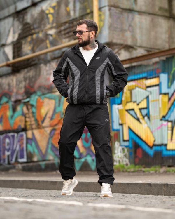 Спортивный костюм RETRO nk  black ТР6947