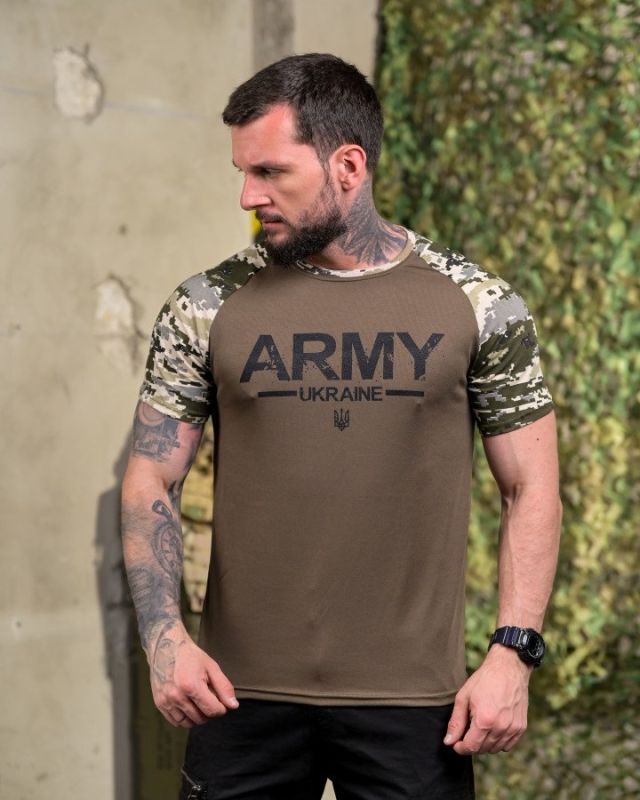 Футболка Army вставки  пиксель    ПП7681