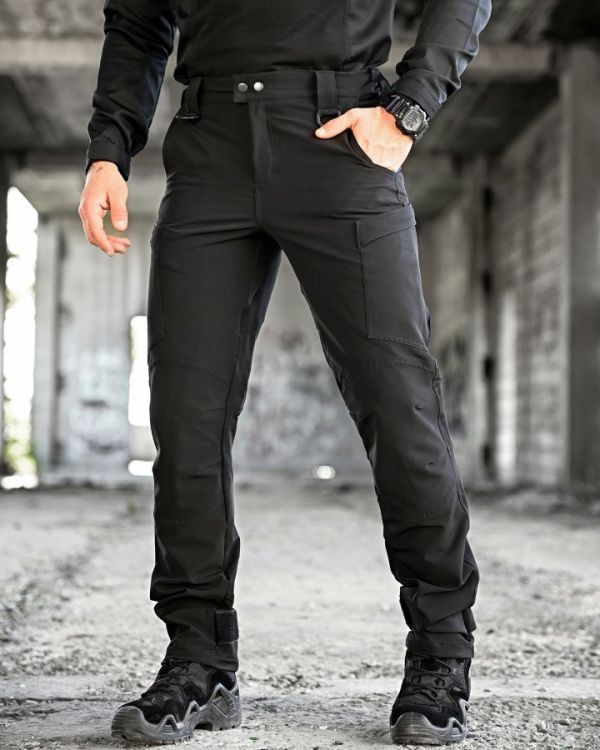 Эластичные тактические  брюки Patriot  black (люкс) ВТ5975