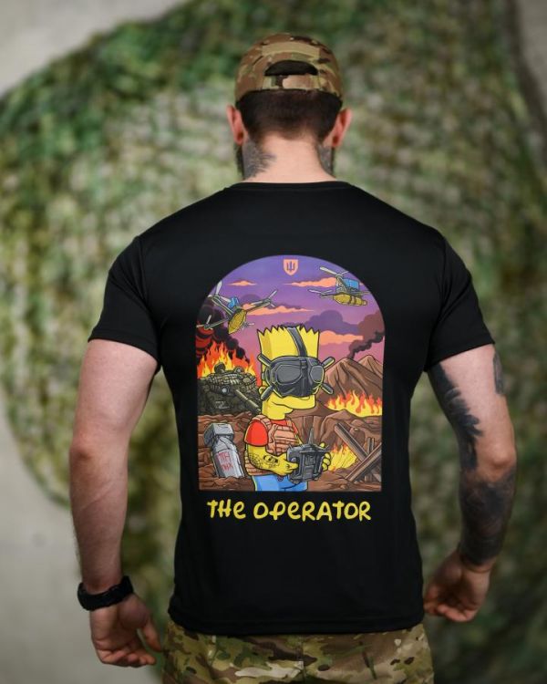 Тактическая футболка SELION the operator black РП7352