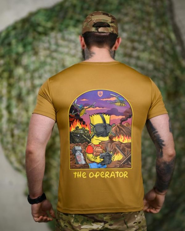Тактическая футболка SELION The operator coyot ТР6221