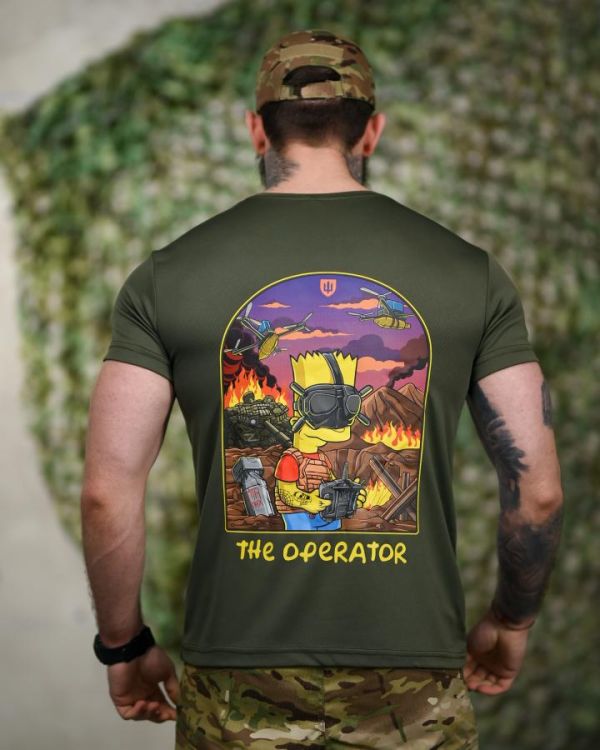 Тактическая футболка SELION The operator oliva ТР6220