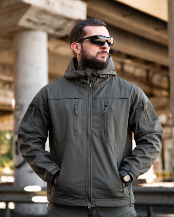 Городская тактическая куртка MAXIMUS софтшел light grey ПП7983