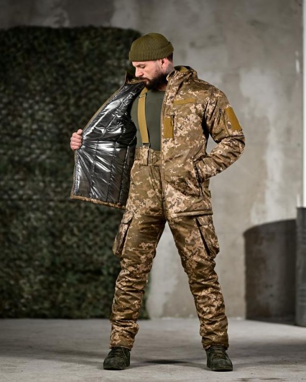 Зимовий тактичний костюм NORTHERN піксель ТР6585