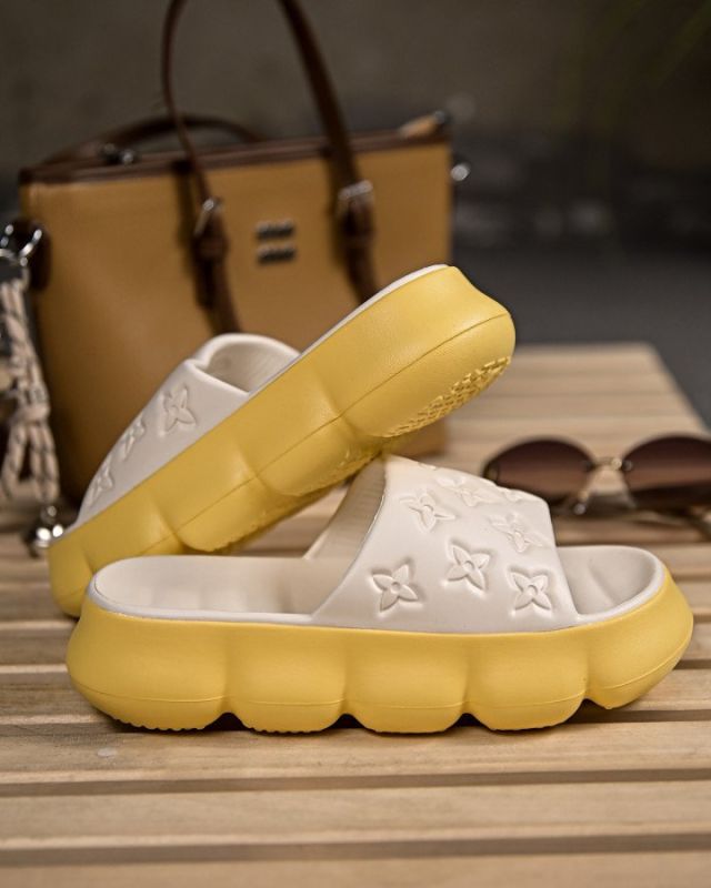 Тапки Flowers yellow ПП7792