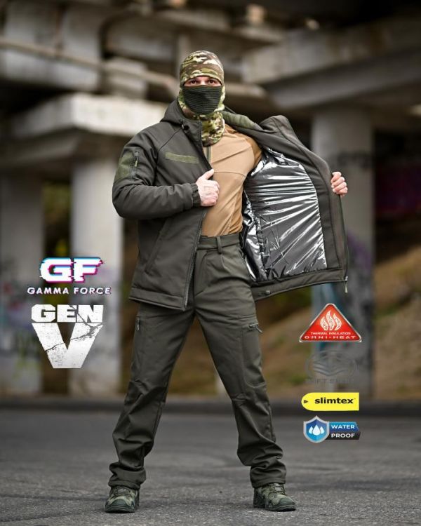 Зимний тактический костюм gamma original  олива ПП8165