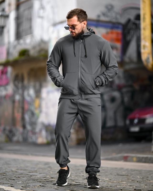Зимний мужской спортивный костюм RENGER grey ВТ6812