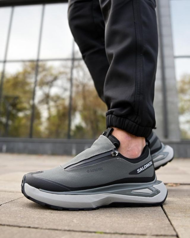 Зимние термо кроссовки Salomon grey   4 ТР6429