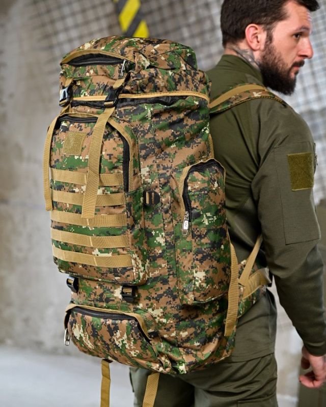 Рюкзак тактический  50л Darvall  pixel green ПП4629