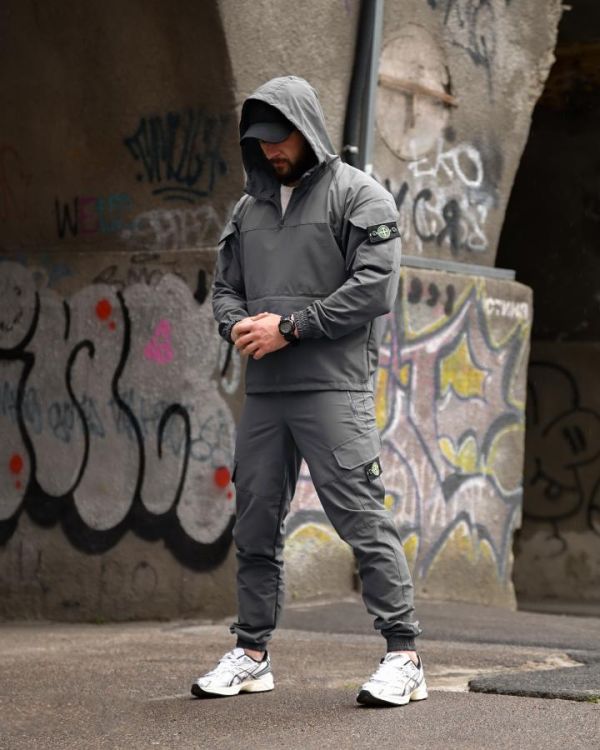 Спортивный костюм анорак Si KLAN   grey ВТ4663