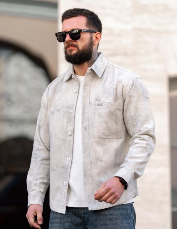 Рубашка light grey ТР6795