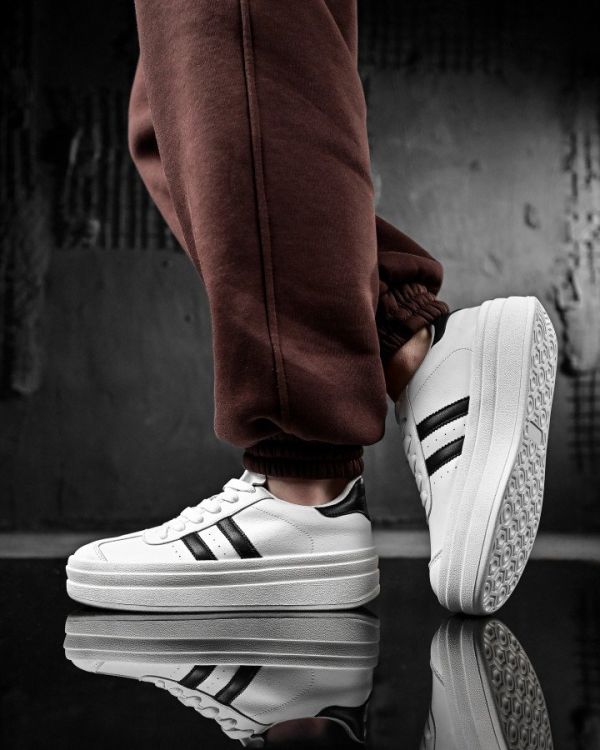 Женские кроссовки samba white/black НП4936