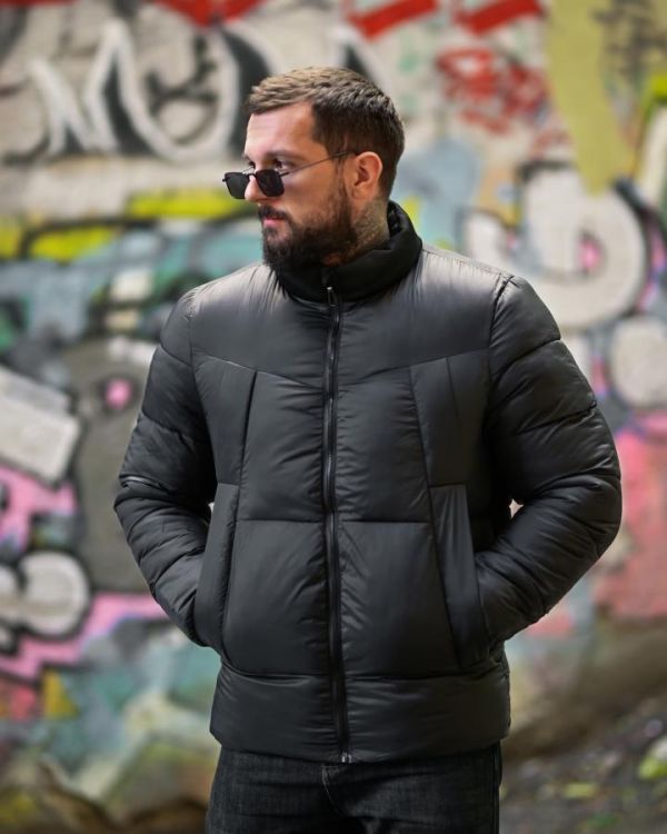 Зимняя мужская куртка YZIKON BLACK  ПП8097