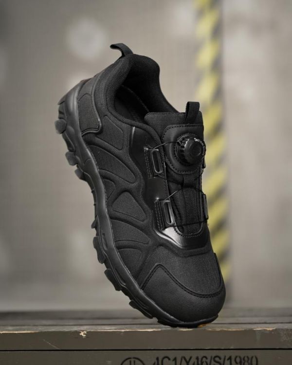 Кроссовки Тактические с автошнуровкой black ТР6832