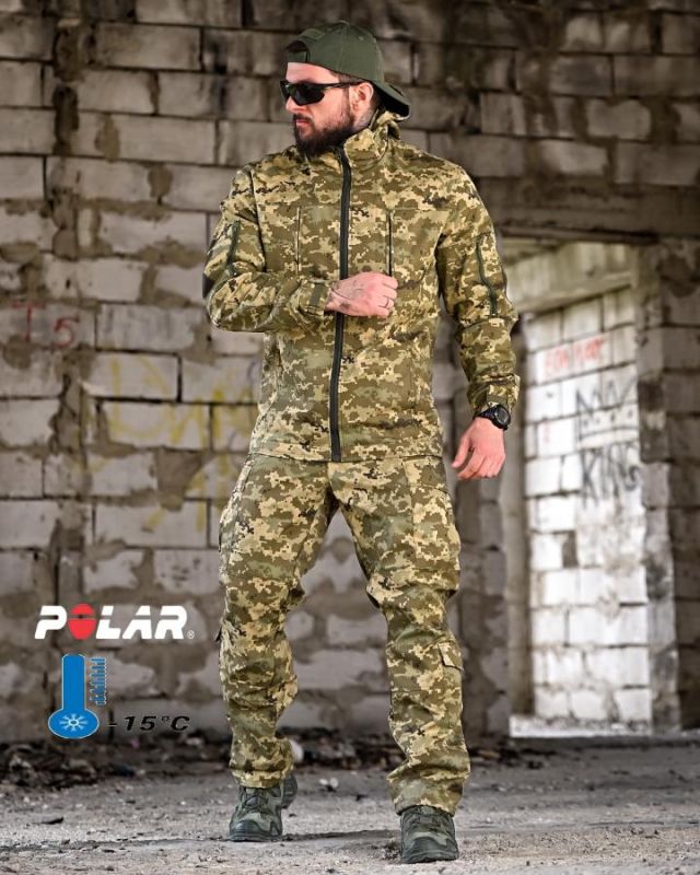 Тактический костюм горка retouch на флисе пиксель  ВТ7681