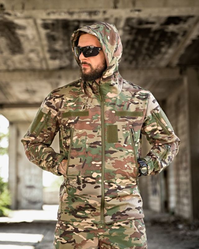 Тактическая куртка SoftShell софтшел  Armageddon  мультикам  ВТ0478