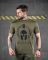 Тактическая потоотводящая футболка Oblivion SPARTAN олива  ДЛ6583