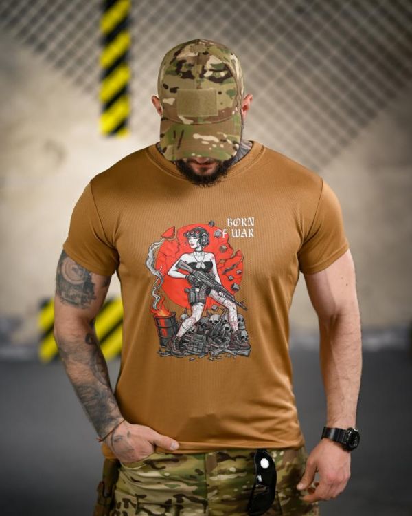 Тактическая футболка Born of war coyot ВТ4723