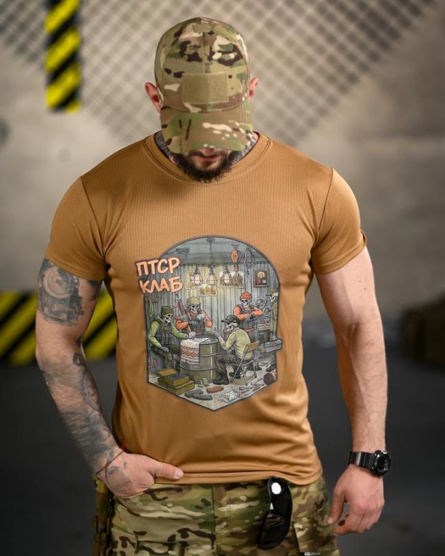 Тактическая футболка BORN OF WAR ПТСР клаб ВТ4725