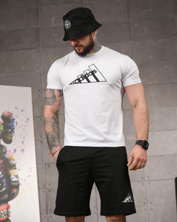 Летний комплект Adi logo white ТР6163