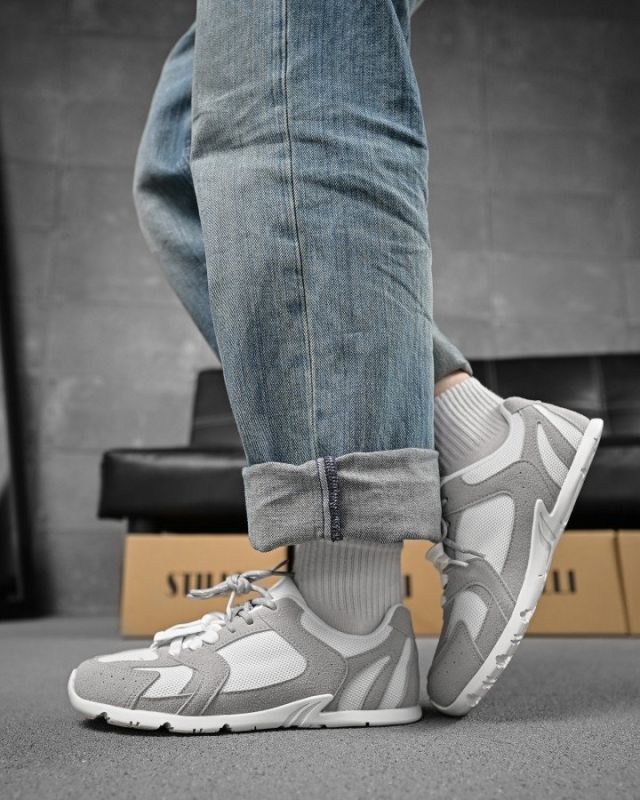 Женские кроссовки miuu leral white grey  ДЛ6411
