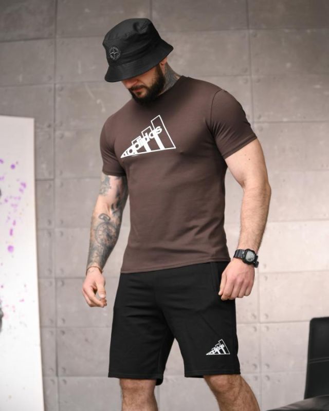 Летний комплект Adi logo brown ТР6161