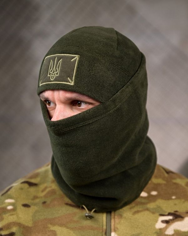 Комплект шапка баф  intelligence  олива ВТ7958