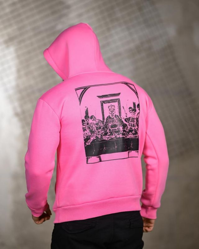 Мілітарі худі на флісі GENESIS diner pink ВТ6779