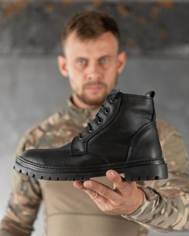 Зимові черевики Берці shaved black mex НП4890
