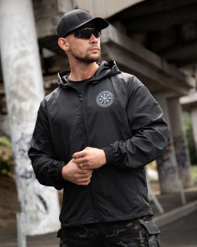Military-style windbreaker BORN OF WAR Voron black ВТ5631