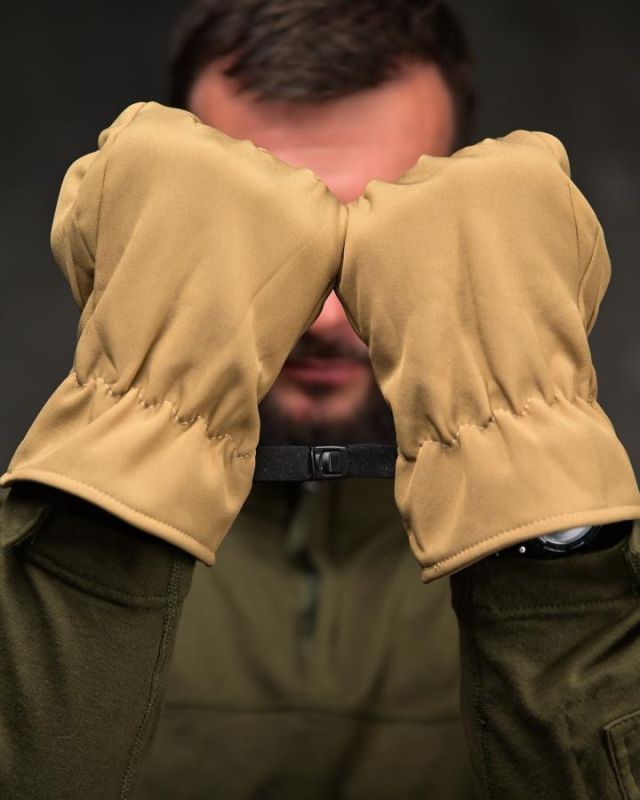 Тактичні рукавички Softshell Coyote койот ВТ4743