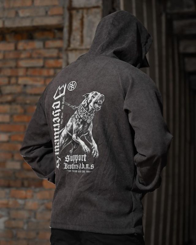 Олімпійка в стилі мілітарі BORN OF WAR Support grey ВМ3638