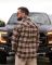 Рубашка оверсайз MANTIS® WORKMAN SHIRT- Brownstone Plaid ТР6897