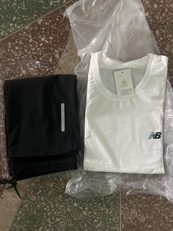 Летний  костюм NB black /white  РП6255