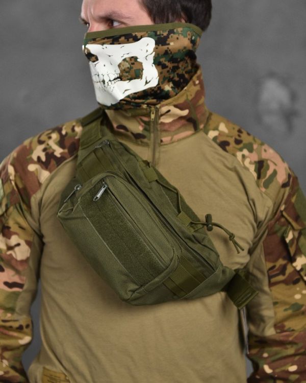 Сумка тактическая на пояс Silver Knight olive ВТ1055