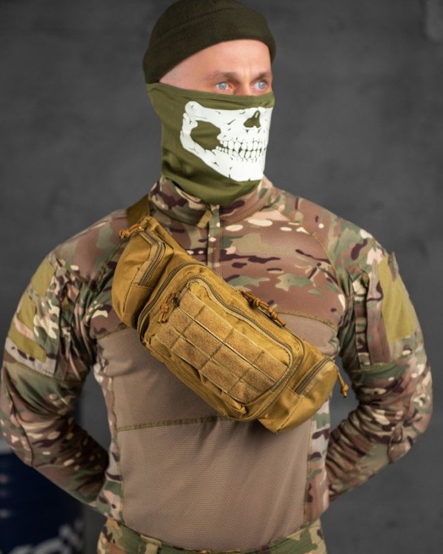 Тактическая сумка на пояс MILITARY RANGERS кайот ВТ7592