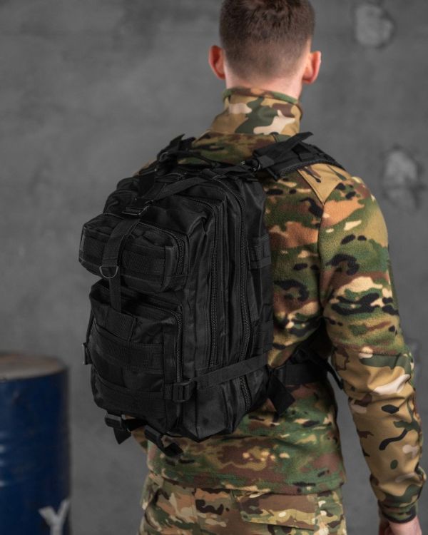 Штурмовой тактический рюкзак 25л  indestructible  черный